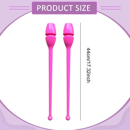 2X Rhytmic Gymnastics, 44cm Connectable Dance Props, Exercise Pole for Stage Practice