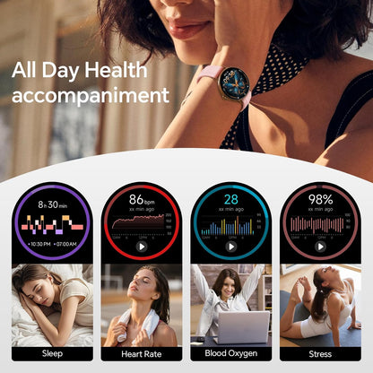 Smart Watch for Women,1.57" Touch Screen Smartwatch for iPhone& Samsung& Android,Answer/Make Call,Fitness Tracker with Heart Rate/SpO2/Sleep Monitor,IP68 Waterproof,110+ Sports Mode,2 Bands
