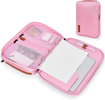 Portfolio Organizer Binder with Zipper - 3-Ring Padfolios for Women & Men