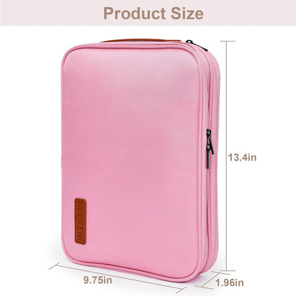 Portfolio Organizer Binder with Zipper - 3-Ring Padfolios for Women & Men