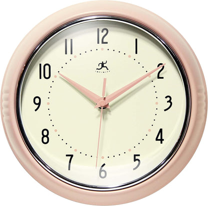 LTD. Retro 9 inch Silent Sweep Non-Ticking Mid Century
