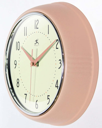 LTD. Retro 9 inch Silent Sweep Non-Ticking Mid Century