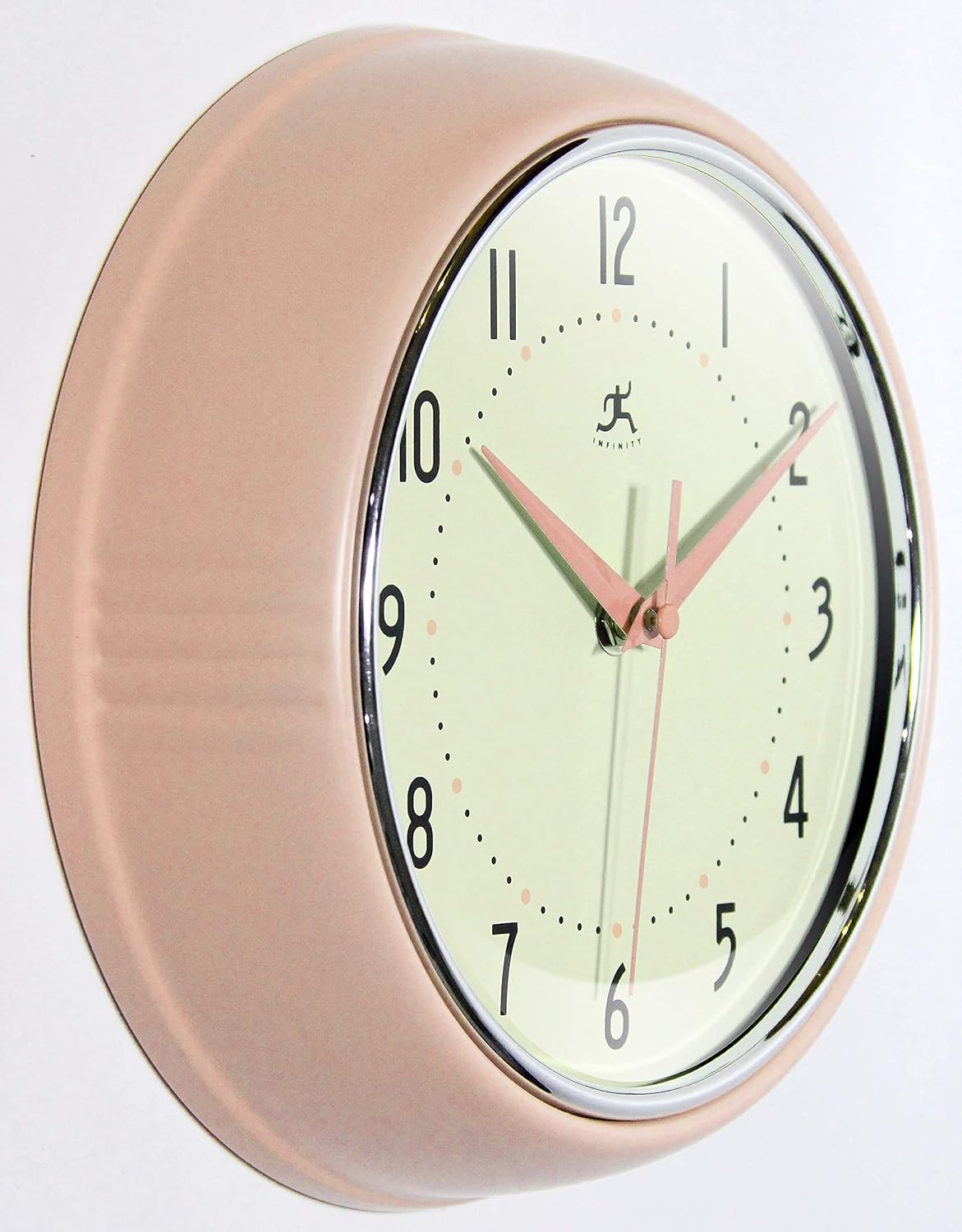 LTD. Retro 9 inch Silent Sweep Non-Ticking Mid Century