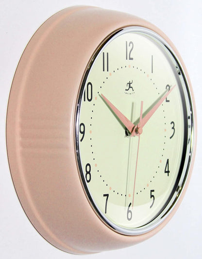 LTD. Retro 9 inch Silent Sweep Non-Ticking Mid Century