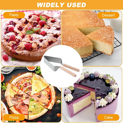 Cake Cutter, Stainless Steel Cake K-nife and Server with Double Handle, Adjustable Cakes Slicer for Cakes Server, Pie Server(COLOR:pink)