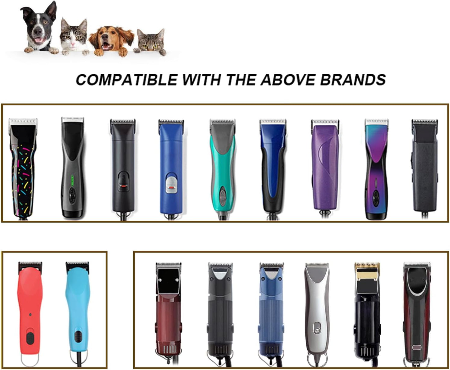 10# Dog Grooming Ceramic Blades,Compatible with Andis,Oster A5,Wahl KM10 | Size 10# Detachable Ceramic Blade 1/16-Inch 1.5MM Cut Length,3 Pack