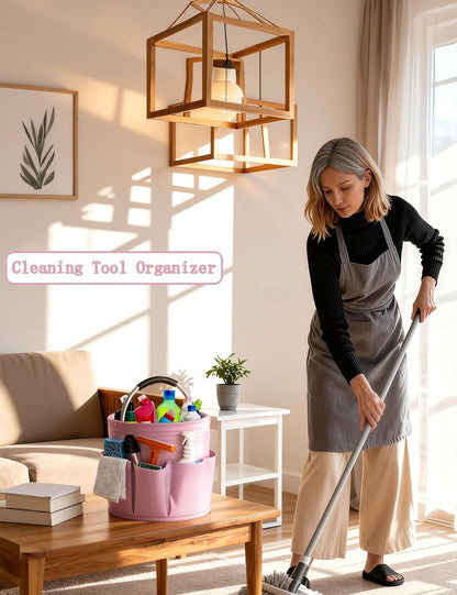 Cleaning Caddy with Handle, for Cleaning Supplies Organizer Bucket
