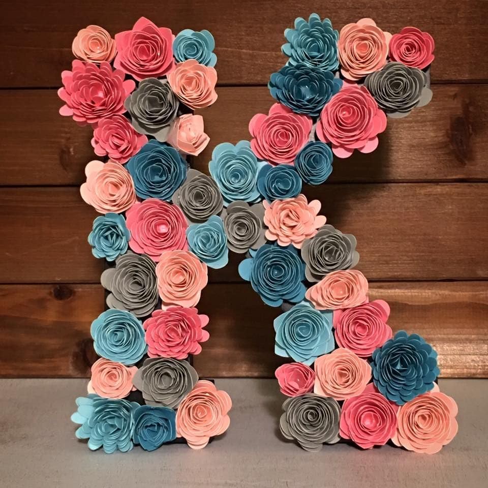 Mverse Pink Forever Rose, 3D Rolled Roses Paper Flowers Decorations for Custom Shadow Box Frame, Mini Artificial Crafts DIY Birthday Gift (18 Pieces, Light Pink)