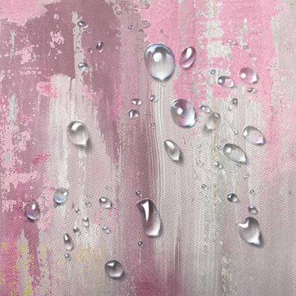 Abstract Pink Gold Shower Curtain, Modern Neutral Marble Boho Ombre Minimalist Chic Art Shower Curtain for Bathroom, Hot Pink Grey Gray Fabric Bathroom Bathtub Curtain with 12 Hooks, 47X64IN