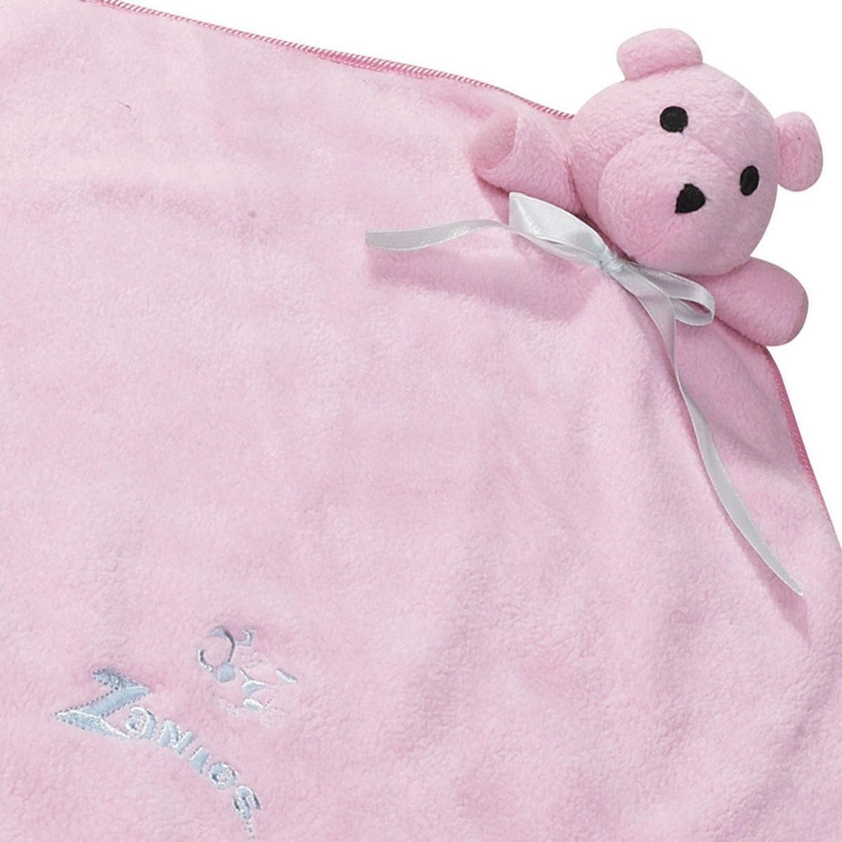 Snuggle Bear Blanket Dog Toys, Pink