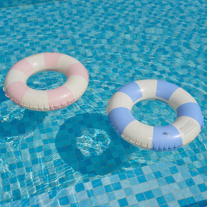 33 inch Inflatable Pool Floats for Adults- 2 Pack Striped Floaties Pool Tubes Swim Rings Inflatable Pool Float for Swimming Pool Party Lake Beach Adults