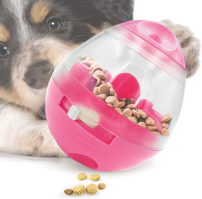 Puppy, Small Dog Breeds, and Pocket Pet Treat Ball, Boredom Buster Ends Naughty Chewing and Bloat, Encourages Exercise, Interactive Puzzle Feeder Ideal for Rabbits, Rats, and Hamsters, 4.6”