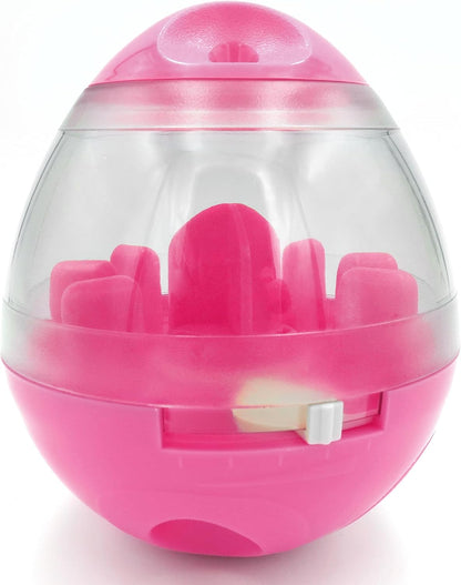 Puppy, Small Dog Breeds, and Pocket Pet Treat Ball, Boredom Buster Ends Naughty Chewing and Bloat, Encourages Exercise, Interactive Puzzle Feeder Ideal for Rabbits, Rats, and Hamsters, 4.6”