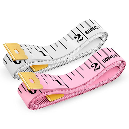 iBayam Pink Measuring Tape, Double Scale Sewing Measuring Tape, Fabric Body
