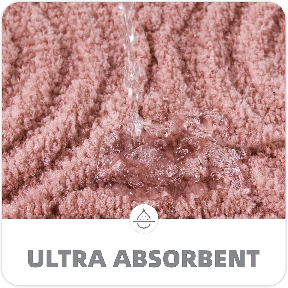 Pink Cute Bath Mat Non-Slip 16’’W x 24’’L Luxurious Modern Minimalist Rainbow Boho Tufted Kids Girls Bathroom Rugs Rubber Backed, Bohemian Geometric Bath Rug Microfiber Absorbent Floor Mat
