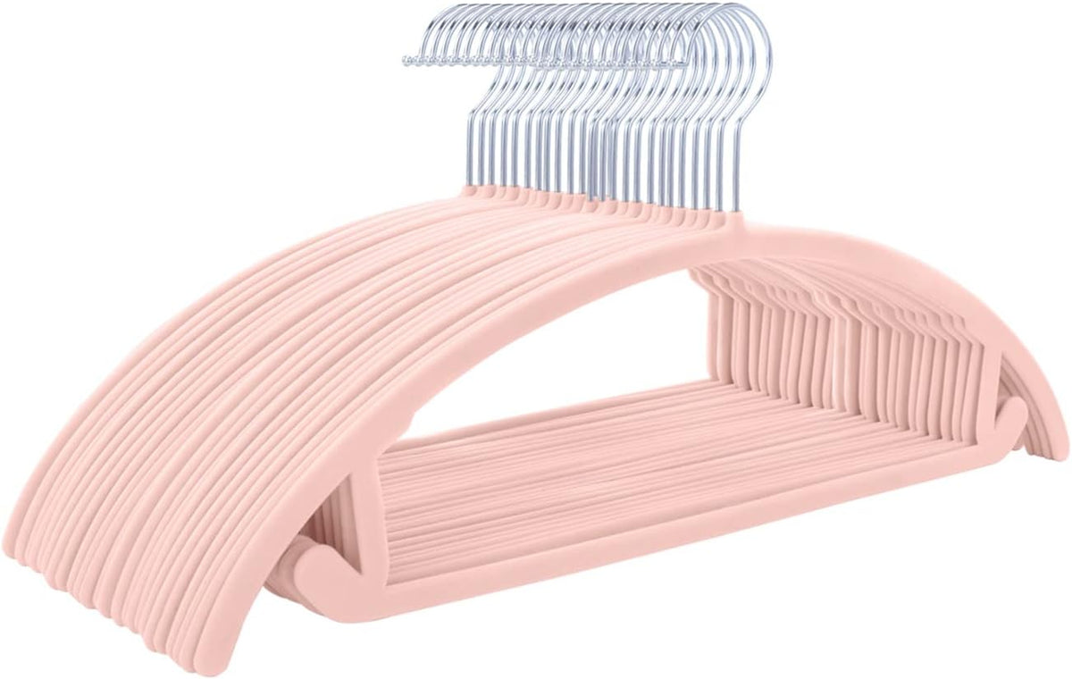 Velvet Hangers 50 Pack, Patented Rounded Shoulder Sweater Hangers