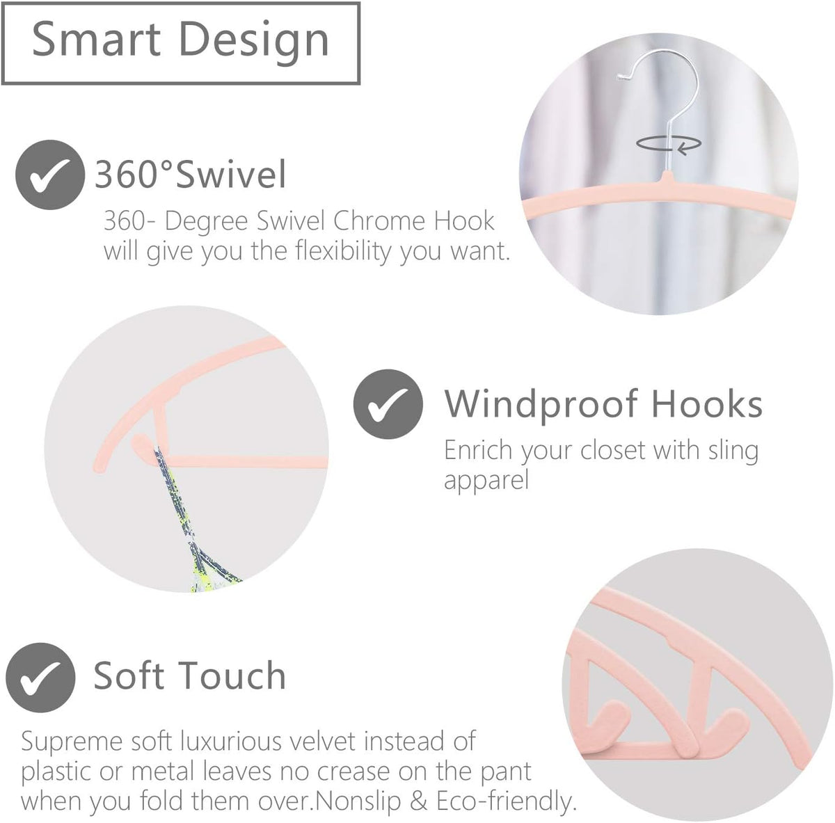 Velvet Hangers 50 Pack, Patented Rounded Shoulder Sweater Hangers