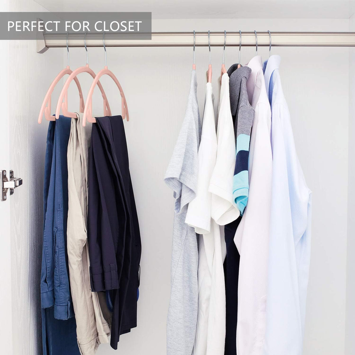 Velvet Hangers 50 Pack, Patented Rounded Shoulder Sweater Hangers