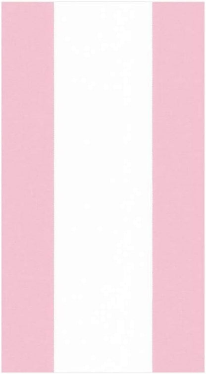 Bandol Stripe Paper Guest Towel Napkins in Petal Pink, Pack of 15