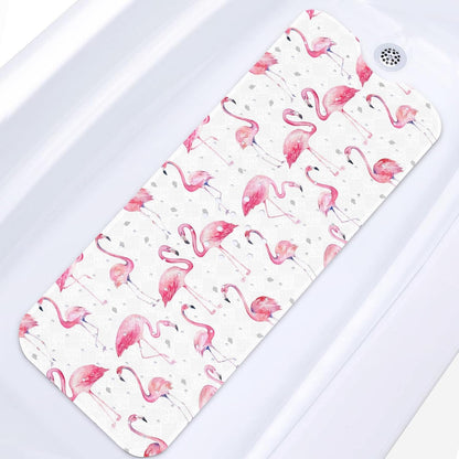 Bathtub Shower Mat 40X16 Inch, Non-Slip, for Toddler, Pink