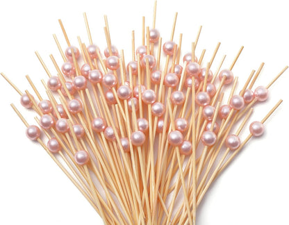 Cocktail Picks for Appetizers, Toothpicks for Appetizers, 200PCS Cocktail Toothpicks for Drinks Fruit, Decorative Bamboo Skewers for Appetizer Food Sticks