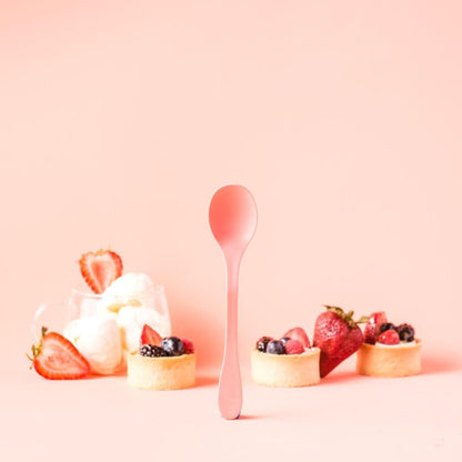 Eco 6-Piece Utensil Set – Coral Pink | Plant-Based Flatware | Dishwasher Safe | Reusable Travel Utensils | Fork, Knife & Spoon Set