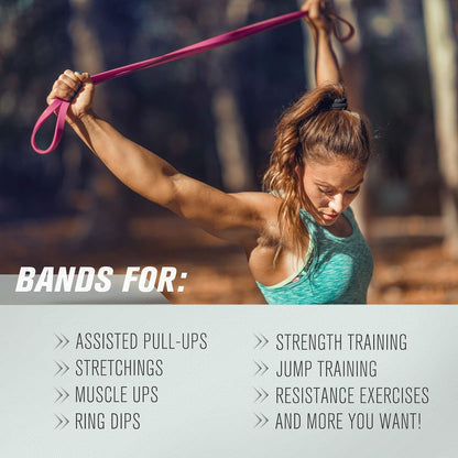 RitFit Pull Up Assist Band in Natural Latex for Stretching and Mobility