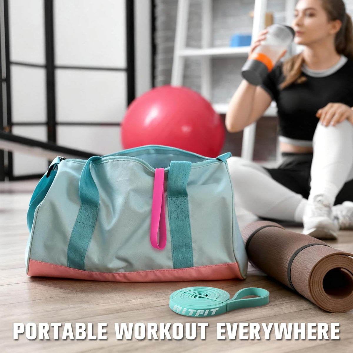 RitFit Pull Up Assist Band in Natural Latex for Stretching and Mobility