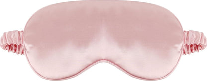 1 Pack Sleep Mask, Silk Eye Mask with Elastic Strap, Breathable Eye Mask for Sleeping,Travel, Girls, Women, Men (Pink)