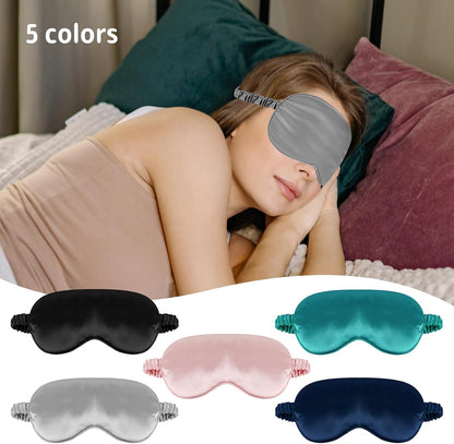1 Pack Sleep Mask, Silk Eye Mask with Elastic Strap, Breathable Eye Mask for Sleeping,Travel, Girls, Women, Men (Pink)