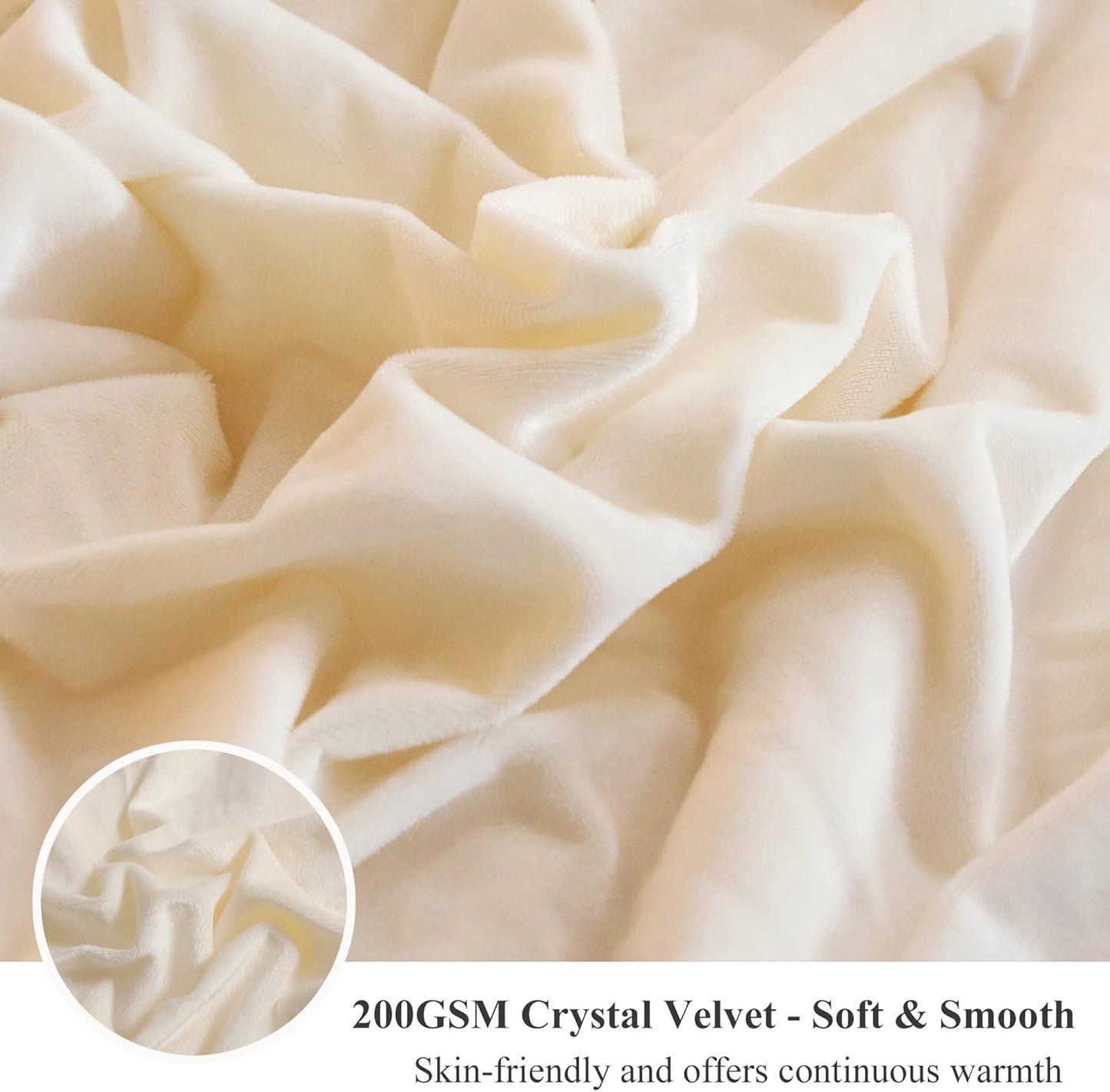 XeGe Luxury Faux Fur Throw, Ivory Soft 50x60 Fluffy Blanket, Ivory Farmhouse Aesthetic Shaggy Plush Decorative Couch Throw, Cute Furry Fuzzy Office Lap Blanket for Bedroom Living Room, Beige