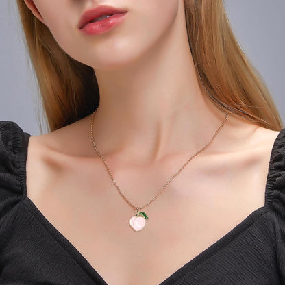 40PCS Enamel Alloy Charms: Dainty Pink Peach Pendants for Jewelry Making