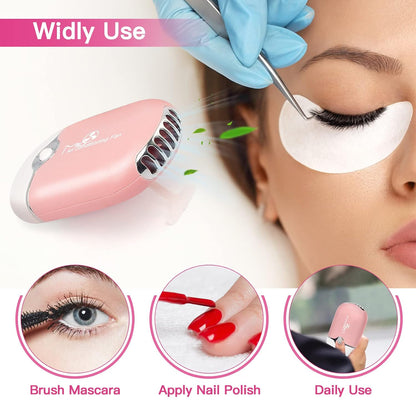 Lash Fan Mini Portable Eyelash Fan Handheld for Eyelash Extension
