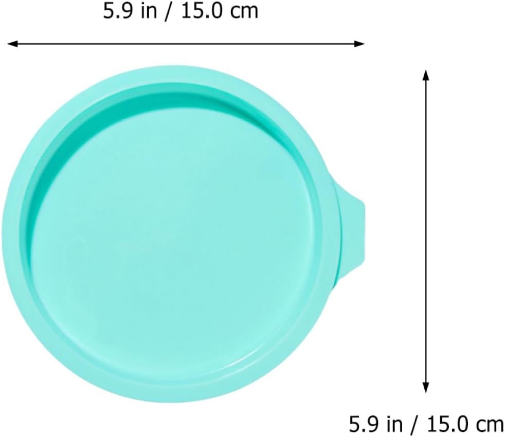 4pcs 6-inch round Silicone Cake Pans Rainbow Mold Set Non-stick Green and Light Pink Bakeware for Home Baking and Cake Decorating