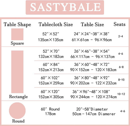 Jacquard Tablecloth Rectangle, Pink, 52 x 70 Inch