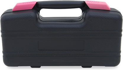 39-Piece Household Tools Kit - Portable and Essential Repair Set Ideal for Women, College Students, Home Use & More (39p-Pink)
