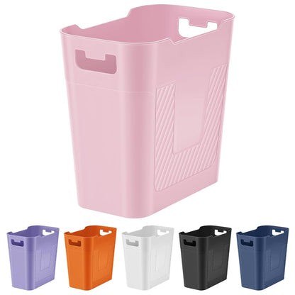 Small Pink Trash Can Wastebasket 2.2 Gallon Badroom Garbage Can,Pink