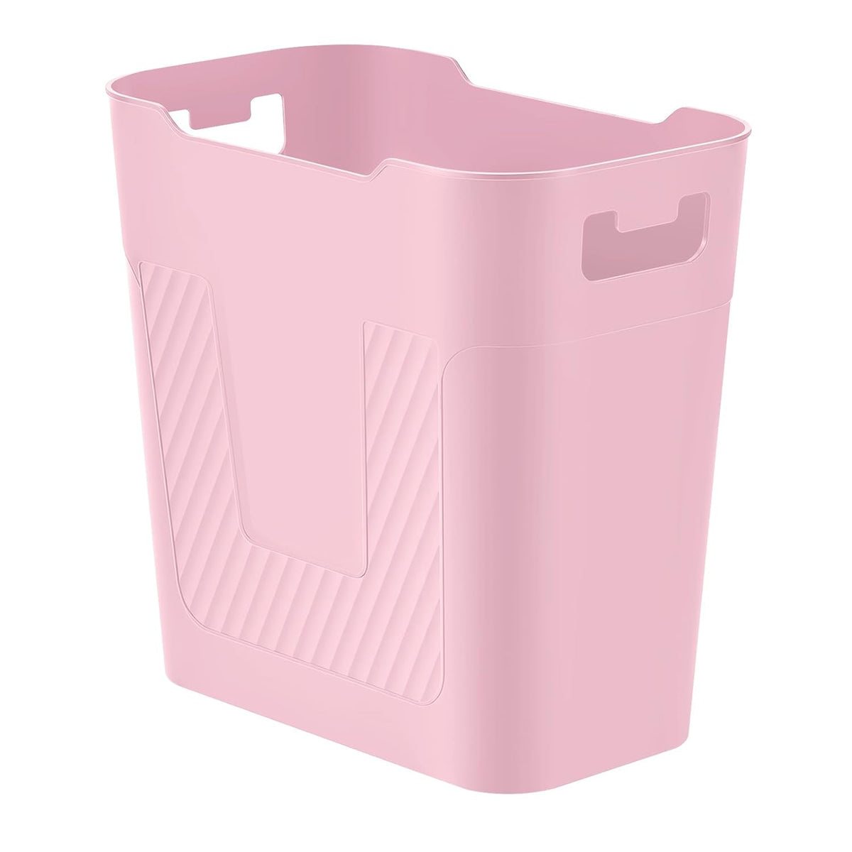 Small Pink Trash Can Wastebasket 2.2 Gallon Badroom Garbage Can,Pink