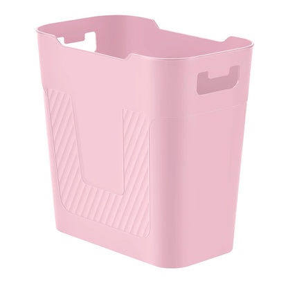 Small Pink Trash Can Wastebasket 2.2 Gallon Badroom Garbage Can,Pink