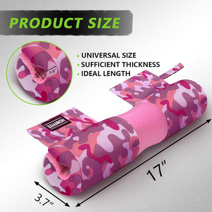 Barbell Pad Built-in Anti-Slide Design for Hip Thrusts, Squats and Lunges, Neck & Shoulder Protective Pad - Fits Standard and Olympic Bars