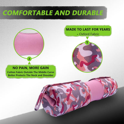 Barbell Pad Built-in Anti-Slide Design for Hip Thrusts, Squats and Lunges, Neck & Shoulder Protective Pad - Fits Standard and Olympic Bars