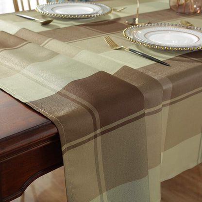 SASTYBALE Square Napkins Cloth 20 x 20 Inch Set of 4 Soft Checkered Napkin for Dinner, Wedding, Party and Holiday(Square 20 x 20 inch, 4 Pieces Taupe)