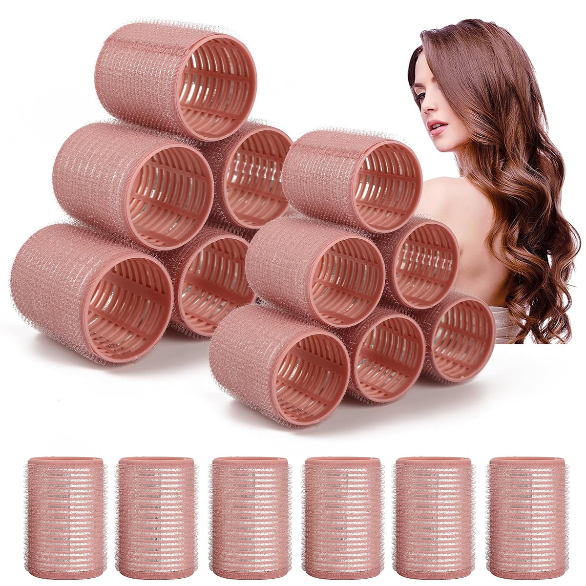 Ceramic Thermal Hair Rollers,18 Pcs Set for Women Styling