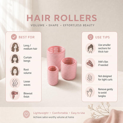 Ceramic Thermal Hair Rollers,18 Pcs Set for Women Styling