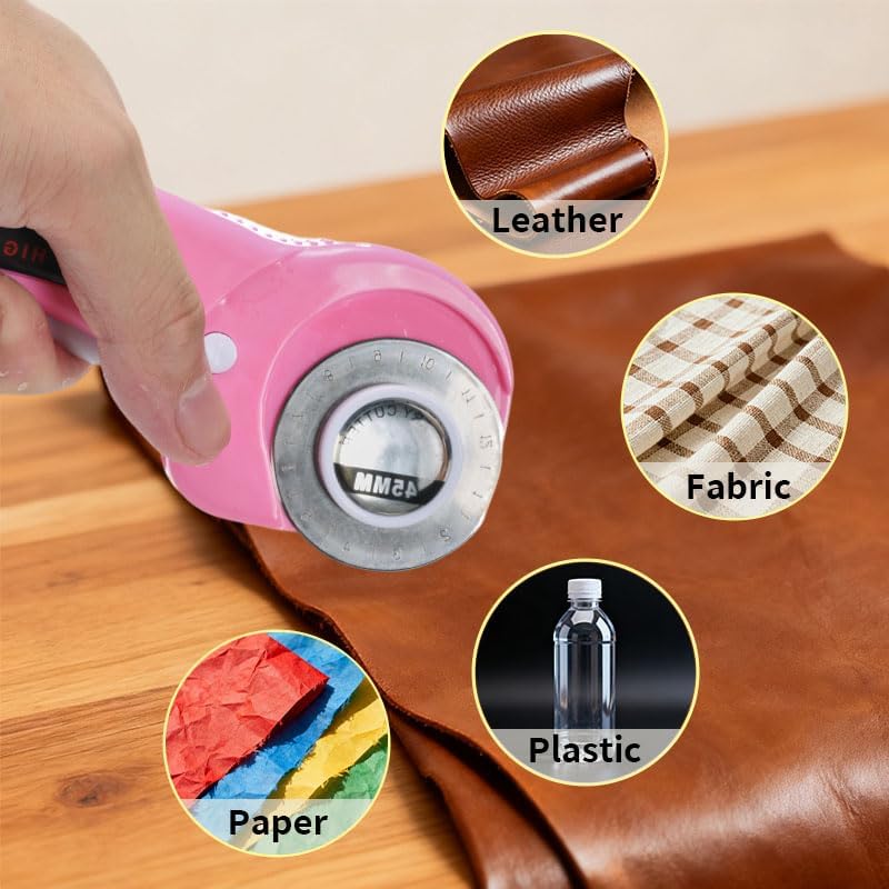 Rotary Cutter for Fabric, 45mm and 28mm Rotary Cutters Kit with 10 Blades