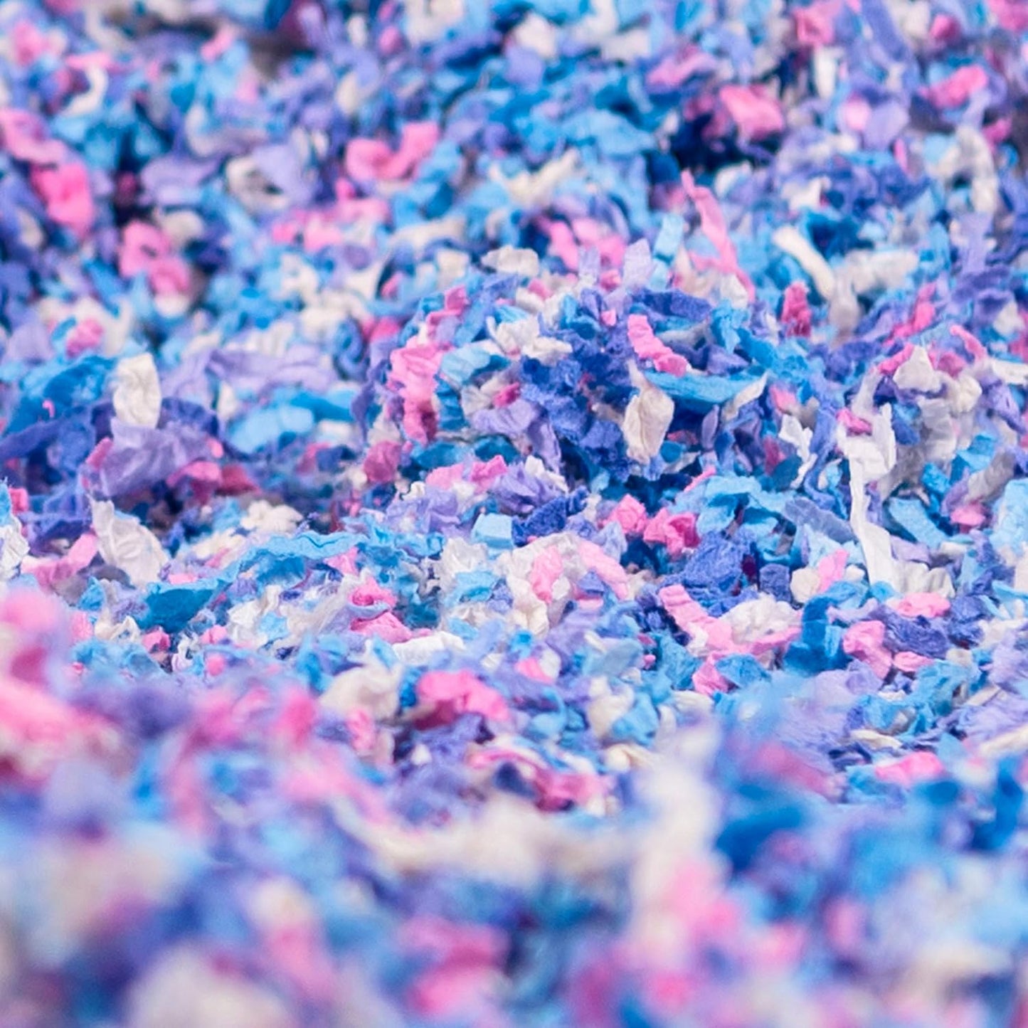 PETSPICK Uber Soft Paper Pet Bedding for Small Animals, Confetti, 36L