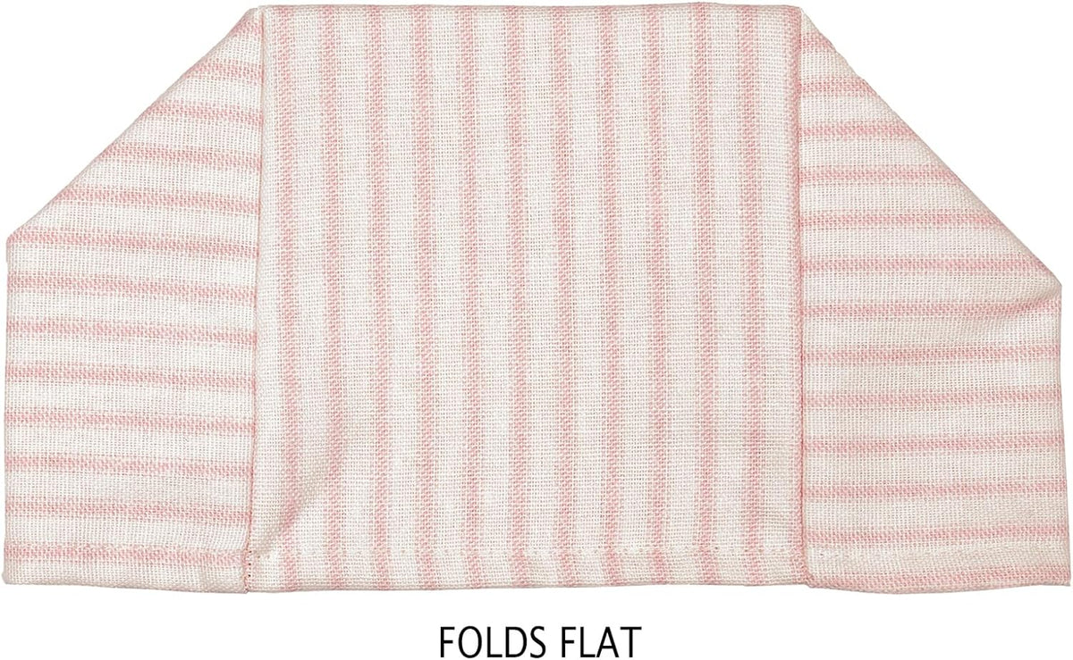 Tissue Box Cover Tissue Holder Tissue Dispenser Square Cube, Soft Fabric Cover Slips Over Cardboard Facial Tissue Boxes - Pink Room Decor, Nursery Decor, Bathroom, Bedroom, Lined Fabric Folds Flat