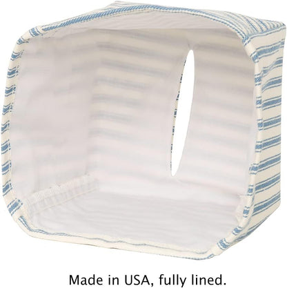 Tissue Box Cover Tissue Holder Tissue Dispenser Square Cube, Soft Fabric Cover Slips Over Cardboard Facial Tissue Boxes - Pink Room Decor, Nursery Decor, Bathroom, Bedroom, Lined Fabric Folds Flat