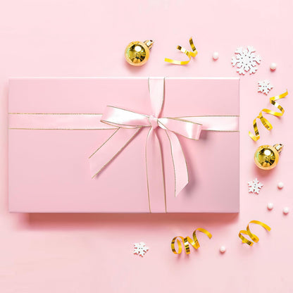 Pink Gift Box for Wedding with Magnetic Lid, 13.85"x8.35"x4.45"