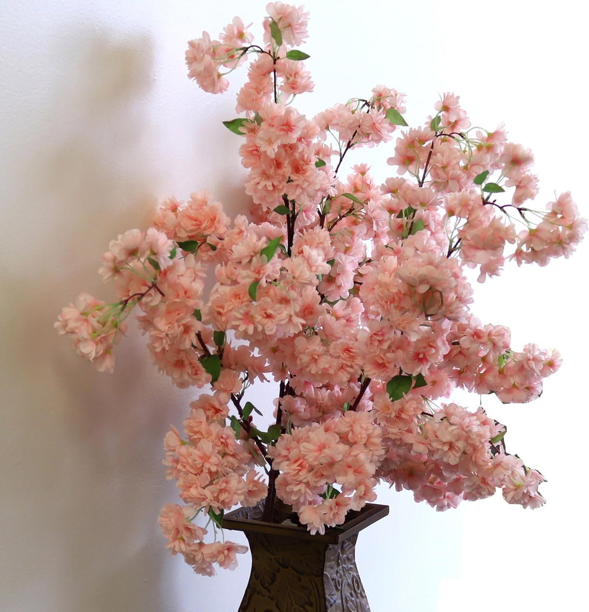 Light Pink Cherry Blossom Branches Sakura, Japanese Faux Silk